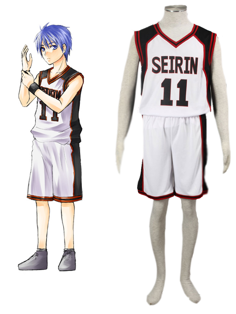 Kuroko's Basketball Tetsuya Kuroko Teikō Middle School Basketball Team Uniform White Number 11 Cosplay Costume